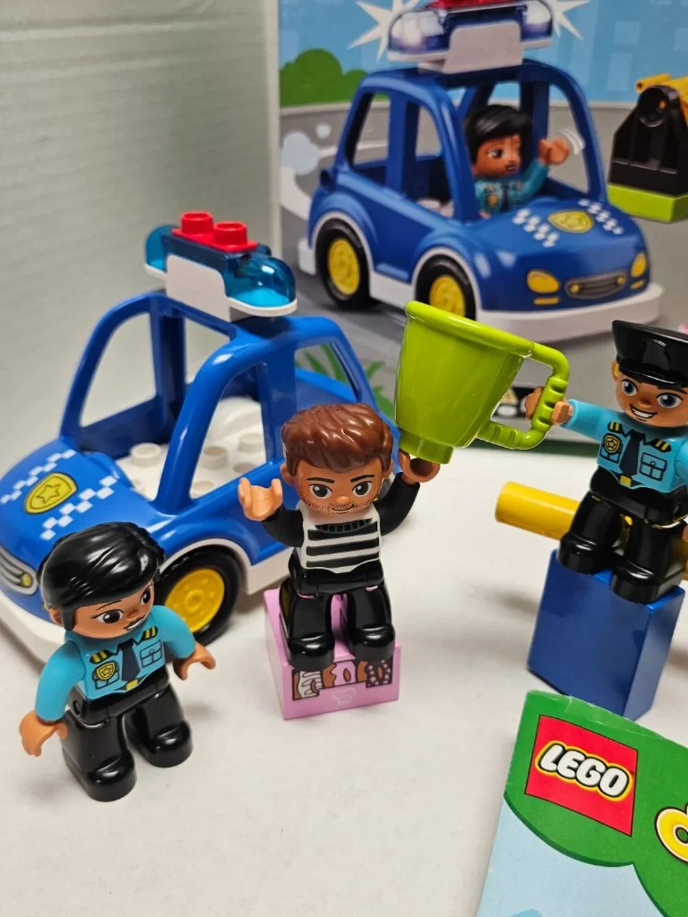 Lego Duplo Town Police Station Car Light Sound Boy Girl Toddler 10902 Set +Brick